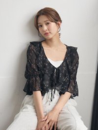 RETRO GIRL/レトロガール RETRO GIRL フラワープリントフリルBL/508279461