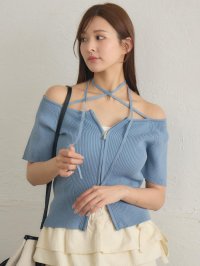 RETRO GIRL/レトロガール RETRO GIRL ホルターWZIPカーデ/508279462