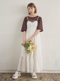RETRO GIRL/レトロガール RETRO GIRL フロントドロストキャミOP/508279463