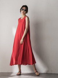 MAYSON GREY/メイソングレイ MAYSON GREY 麻調シアーラメステッチノースリーブワンピース≪手洗い可能≫/508279469
