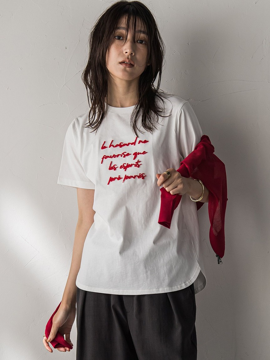 メイソングレイ MAYSON GREY カットソー セール】 【WEB限定】ゆるボーダーロングTシャツ （カットソー