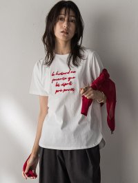 MAYSON GREY/メイソングレイ MAYSON GREY ブラシ刺繍ロゴTシャツ≪手洗い可能≫/508279470