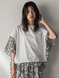 MAYSON GREY/メイソングレイ MAYSON GREY ペイズリー柄ドッキングポンチョTシャツ≪洗濯機で洗える≫/508279473