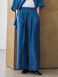 la.f.../ラ エフ la.f… ”風と歩く、大人のシアー”デニムワイドパンツ≪洗濯機で洗える≫/508279479
