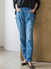 la.f…(Lsize)/ラ エフ エルサイズ la.f…(Lsize) 【大きいサイズ】”しゃがんでも走っても、ノンストレス”デニムレギパン≪洗濯機で洗える≫/508279486