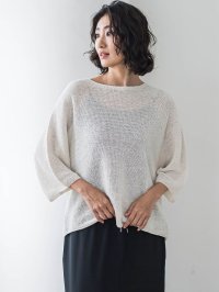 la.f…(Lsize)/ラ エフ エルサイズ la.f…(Lsize) 【大きいサイズ】メッシュニット≪手洗い可能≫/508279487