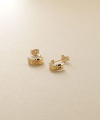 COCOSHNIK ONHITSCH/K10トリプルリッジピアス/508279509