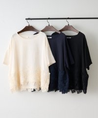NICE CLAUP/OLIVE des OLIVE OUTLET/上品見え、裾レースTブラウス/508279588