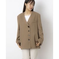 LOEUVRE/ルエブル LOEUVRE Collarless Oversized Jacket － 00/508279634