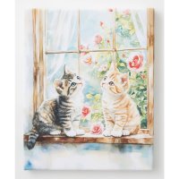 emonique/エモニーク emonique 猫 犬 デザイン 名画 壁掛け アートキャンバス/508279701