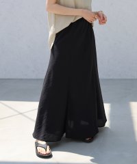 and　Me.../アンドミー andme リネンブレンド バイアス フレア スカート evernavy エバーネイビー/508279752