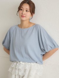 RETRO GIRL/レトロガール RETRO GIRL 裾バルーンビジューTEE/508279889