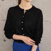 aquagarage/アクアガレージ aquagarage 接触冷感金ボタンカーディガン レディース 春 夏 M 半袖/508279893