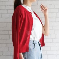 aquagarage/アクアガレージ aquagarage 接触冷感金ボタンカーディガン レディース 春 夏 M 半袖/508279893