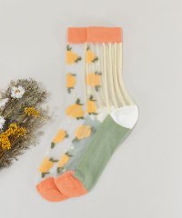 styiro/スタイロ styiro 花柄シースルー靴下/508279914