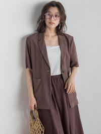 Droite Lautreamont/ドロワット ロートレアモン Droite lautreamont TR強撚桐生染めジャケット≪手洗い可能≫/508280016