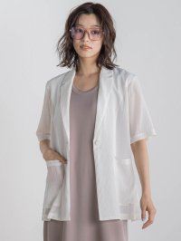 Droite Lautreamont/ドロワット ロートレアモン Droite lautreamont TR強撚桐生染めジャケット≪手洗い可能≫/508280016