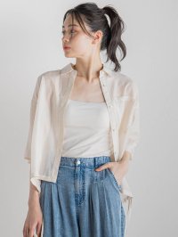 Droite Lautreamont/ドロワット ロートレアモン Droite lautreamont シアーシャツ≪手洗い可能≫/508280026