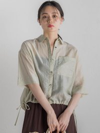 Droite Lautreamont/ドロワット ロートレアモン Droite lautreamont シアーシャツ≪手洗い可能≫/508280026
