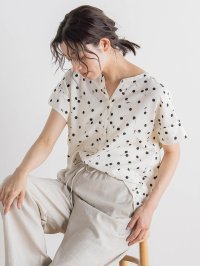 Droite Lautreamont/ドロワット ロートレアモン Droite lautreamont サクランボドットプリントブラウス≪手洗い可能≫/508280029