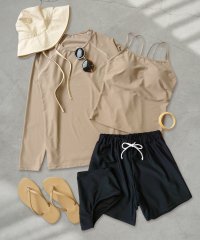 OSYAREVO/オシャレボ OSYAREVO 【ネット限定】【紫外線カット率99.9％以上】体型カバー ラッシュガード 付き キャミソール 水着 セットアップ 【返品不可商品】/506605166