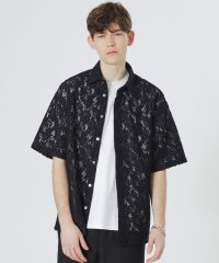 LOVELESS　MENS/バイカラーレースショートスリーブシャツ/508148221