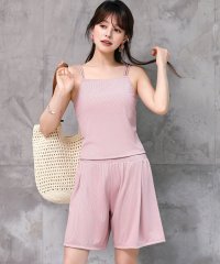 TeddyShop/テディショップ Teddyshop レディース水着 ダブルストラップバックシャンキャミビキニ+ショートパンツ 上下3点セット 【返品不可商品】/508172546