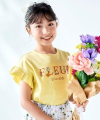 BeBe/ちょうちょモチーフFLEURロゴ天竺フリル袖Tシャツ(90~160cm)/508261961
