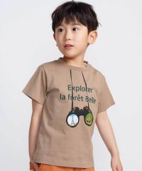 BeBe/双眼鏡立体ラバープリント天竺半袖Tシャツ(90~140cm)/508261962