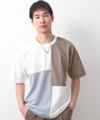 THE SHOP TK/ツイルブロッキング半袖Tシャツ/508268889