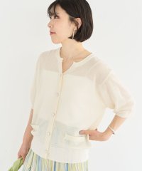 Green Parks/グリーン パークス Green Parks スキッパー半袖ニットカーディガン/508271583