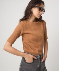 green label relaxing/【WEB限定】＜at ease＞リブ ショートスリーブ TEE/508272899