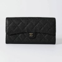 CHANEL/シャネル CHANEL 長財布 キャビアスキン ロングウォレット CHANEL LONG WALLET BLACK/508280271
