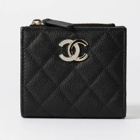 CHANEL/シャネル CHANEL 2つ折り財布 キャビアスキン スモール ウォレット CHANEL SMALL WALLET BLACK/508280279