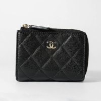 CHANEL/シャネル CHANEL 3つ折り財布 キャビアスキン MINI WALLET CHANEL TRIFOLD WALLET BLACK/508280282