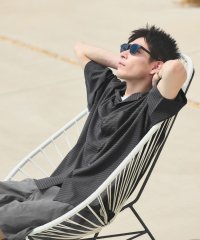 green label relaxing/TWサイロ チェック オープンカラーシャツ －ストレッチ・接触冷感・通気性－/508280465