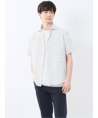 TAKA-Q/タカキュー TAKA－Q メッシュ 小花プリント カッタウェイ半袖シャツ/508280697