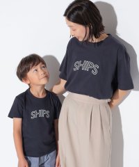 SHIPS KIDS/【WEB限定】SHIPS KIDS:100～160cm / 〈家族おそろい〉SHIPS ラウンド プリント ロゴ  TEE/508280878