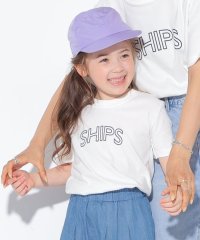 SHIPS KIDS/【WEB限定】SHIPS KIDS:100～160cm / 〈家族おそろい〉SHIPS ラウンド プリント ロゴ  TEE/508280878