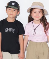 SHIPS KIDS/【WEB限定】SHIPS KIDS:100～160cm / 〈家族おそろい〉SHIPS ラウンド プリント ロゴ  TEE/508280878