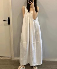 LOWO/ロワ LOWO ノースリーブセミコクーンAラインロングワンピース/508280915