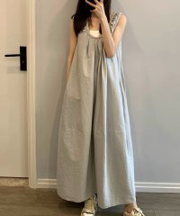 LOWO/ロワ LOWO ノースリーブセミコクーンAラインロングワンピース/508280915