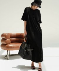 LOWO/ロワ LOWO シンプルAラインロング丈Tシャツワンピース/508280916