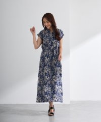 Doubleface Tokyo/ダブルフェーストーキョー Doubleface Tokyo ボタニカルプリントウエストリボンワンピース【日本製】/508280981