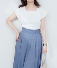 NICE CLAUP/OLIVE des OLIVE OUTLET/【natural couture】花柄レーススクエアネックTシャツ/508281005