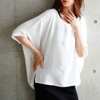 Sawa a la mode/サワアラモード Sawa a la mode 着痩せして見えるドルマンスリーブカットソー/508281029