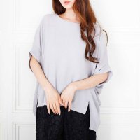 Sawa a la mode/サワアラモード Sawa a la mode 着痩せして見えるドルマンスリーブカットソー/508281029