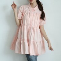 Sawa a la mode/サワアラモード Sawa a la mode 甘いシルエットに惹かれるティアードシャツチュニック/508281051