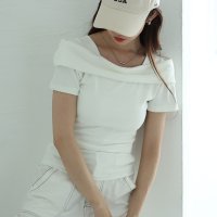 Sawa a la mode/サワアラモード Sawa a la mode 綺麗め纏うオフショルダー風スリムカットソートップス/508281052
