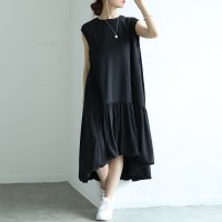 Sawa a la mode/サワアラモード Sawa a la mode ふわりと躍るバブルヘムフィッシュテールワンピース/508281053